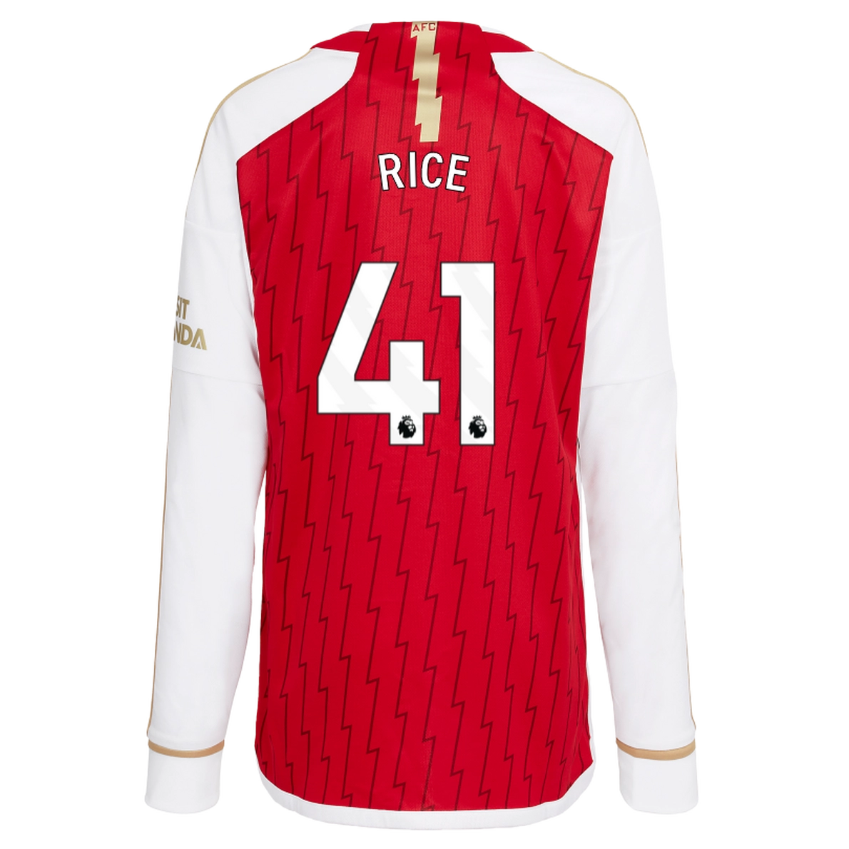 AFC Store - arsenal junior 2324 langärmliges heimtrikot – declan rice Kollektion | Fußballartikel für Arsenal-Fans Kollektion | Fußballartikel für Arsenal-Fans Arsenal Trikots kaufen